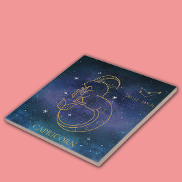 Capricorn Zodiac Sign Constellation dekorativ Fliese