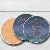 Capricorn Zodiac Sign Constellation dekorativ Getränkeuntersetzer