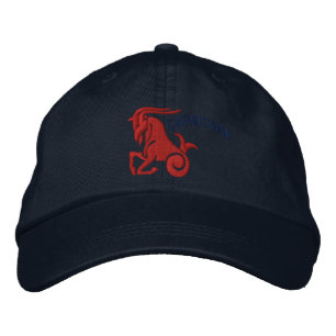Capricorn Zodiac Sign Embroidery Dec 22 - Jan 19 Bestickte Baseballkappe