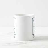 Capricorn Zodiac Sign Fun Quote Eleganter Blauer T Kaffeetasse (Mittel)