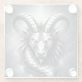 capricorn zodiac sign glasuntersetzer (Rückseite)