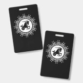 Capricorn Zodiac Sign Goat Cosmic Sternexplosion D Ausweis (Vorder- & Rückseite)