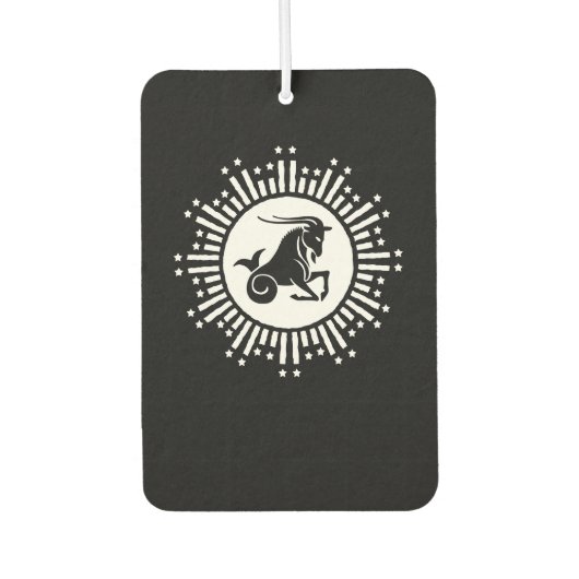 Capricorn Zodiac Sign Goat Cosmic Sternexplosion D Autolufterfrischer (Vorderseite)