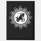 Capricorn Zodiac Sign Goat Cosmic Sternexplosion D Magnet (Vorderseite)