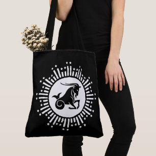 Capricorn Zodiac Sign Goat Cosmic Sternexplosion D Tasche