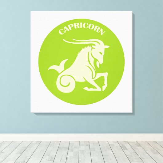 Capricorn, Zodiac Sign, Horoscope, Astrology Leinwanddruck (Insitu (Holzboden))