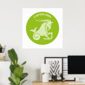 Capricorn, Zodiac Sign, Horoscope, Astrology Poster (Heimbüro)
