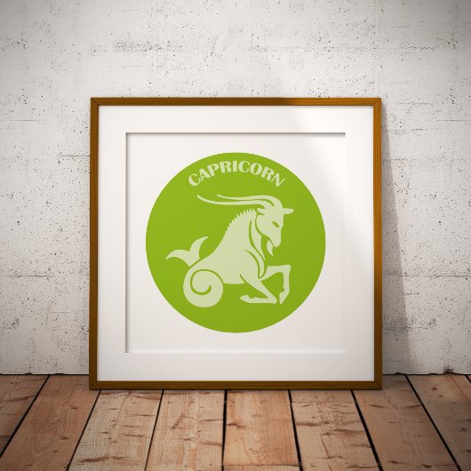 Capricorn, Zodiac Sign, Horoscope, Astrology Poster