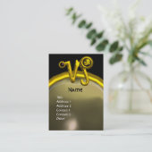 CAPRICORN ZODIAC SIGN JEWEL MONOGRAM VISITENKARTE (Stehend Vorderseite)