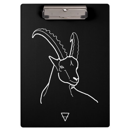 Capricorn Zodiac Sign -  Klemmbrett (Vorderseite)