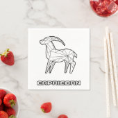 Capricorn Zodiac Sign Napkin Serviette (Beispiel)