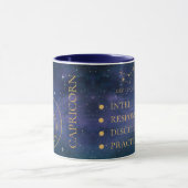 Capricorn Zodiac Sign Persones Trait Name Geschenk Tasse (Zentrum)