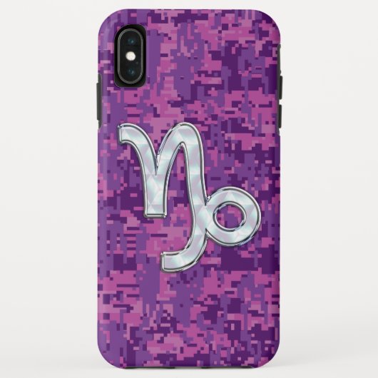Capricorn Zodiac Sign Pink Digital Camouflage Case-Mate iPhone Hülle (Rückseite)