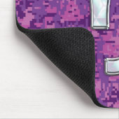 Capricorn Zodiac Sign Pink Digital Camouflage Mousepad (Ecke)