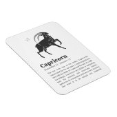 Capricorn Zodiac Sign Poster Magnet (Rechte Seite)
