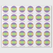 Capricorn Zodiac Sign Stilvolle Gradient Geschenkpapier (Flach)
