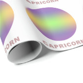 Capricorn Zodiac Sign Stilvolle Gradient Geschenkpapier (Rolleneckpunkt)