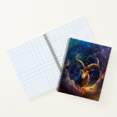 Capricorn Zodiac Sign Watercolor Design Notizblock (Innenseite)
