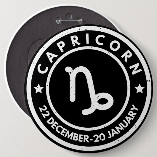 Capricorn-Zodiac-Signaltaste Button (Vorne & Hinten)