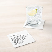 Capricorn Zodiac Signieren schwarz-weiß Astrologie Rechteckiger Pappuntersetzer (Vor Ort)