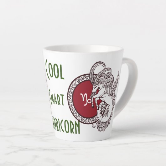 Capricorn zodiac signiert personalisierte Kaffee-T Milchtasse (Rechte Ecke)