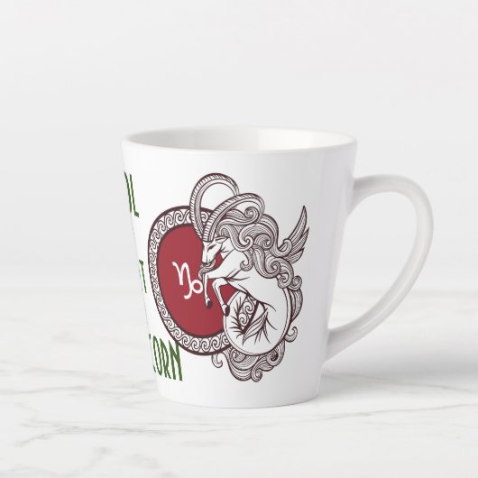 Capricorn zodiac signiert personalisierte Kaffee-T Milchtasse (Rechts)