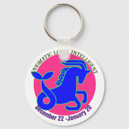 Capricorn Zodiac signiert Personalisierten Schlüss Schlüsselanhänger