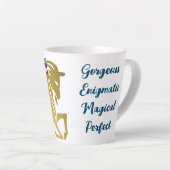 Capricorn zodiac signiert smartes personalisiert milchtasse (Rechte Ecke)