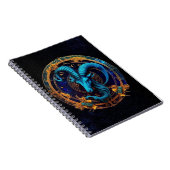 Capricorn Zodiac Spiral Notebook Notizblock (Rechte Seite)