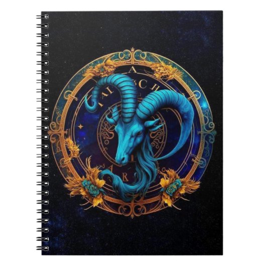 Capricorn Zodiac Spiral Notebook Notizblock (Vorderseite)