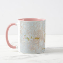 Capricorn Zodiac Star Sign Cosmic Monogram Glitzer Tasse