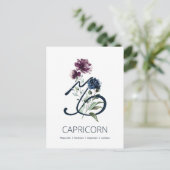 Capricorn Zodiac Star Sign Postkarte (Stehend Vorderseite)