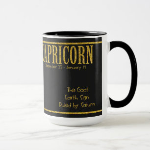 Capricorn Zodiac Star Sign Tasse