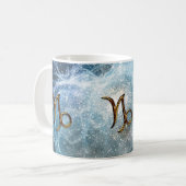 CAPRICORN Zodiac Star Sign Tasse (Vorderseite Links)
