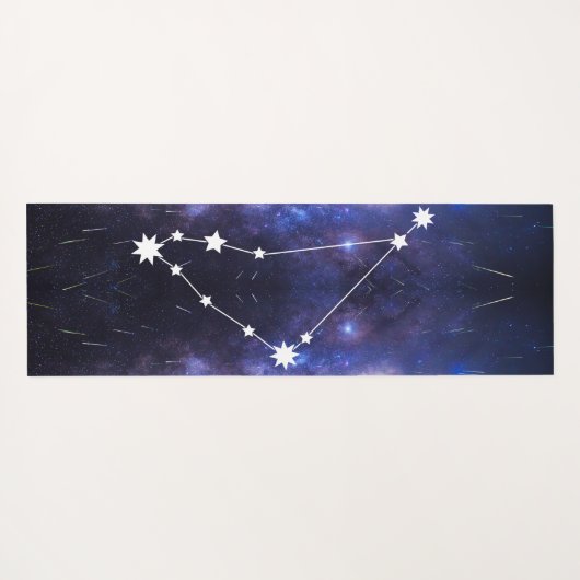 Capricorn Zodiac Star Sign Yoga Mat Yogamatte (Rückseite (Horizontal))
