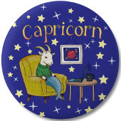 Capricorn Zodiac Star-Zeichen Button