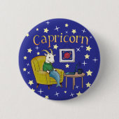 Capricorn Zodiac Star-Zeichen Button (Vorderseite)