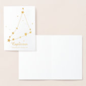 CAPRICORN-Zodiac-Sternenkonstellation Folienkarte (Anzeige)