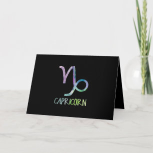 Capricorn Zodiac Symbol Astrologie Meeresziege Ges Feiertagskarte