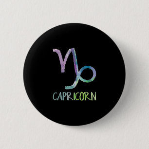 Capricorn Zodiac Symbol Astrologie Sea Goat Gesche Button