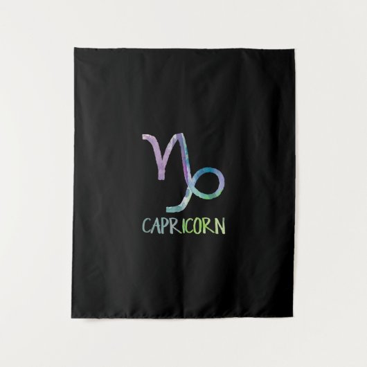 Capricorn Zodiac Symbol Astrologie Sea Goat Gesche Wandteppich (Vorderseite)