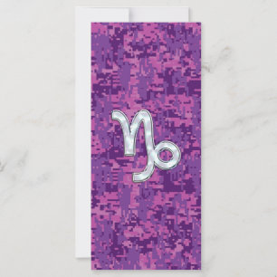 Capricorn Zodiac-Symbol auf der Fuchsia Digitalen 