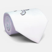 Capricorn Zodiac Symbol auf der Mutter der Perle D Krawatte (Gerollt)