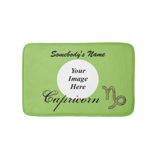 Capricorn Zodiac Symbol Element von K Yoncich Badematte (Vorderseite)