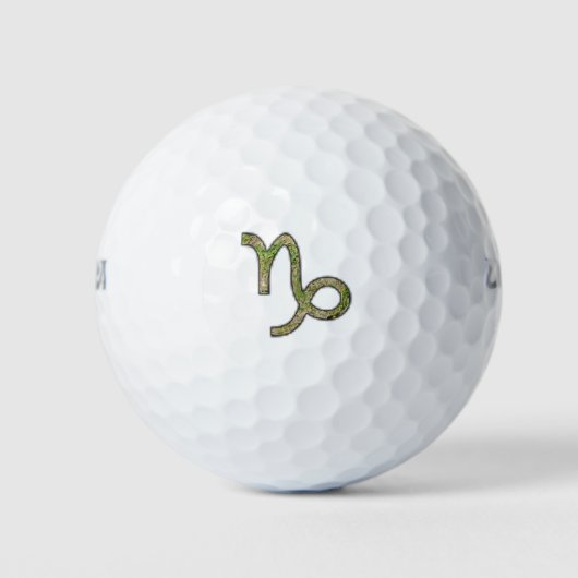 Capricorn Zodiac Symbol Element von K Yoncich Golfball (Vorderseite)