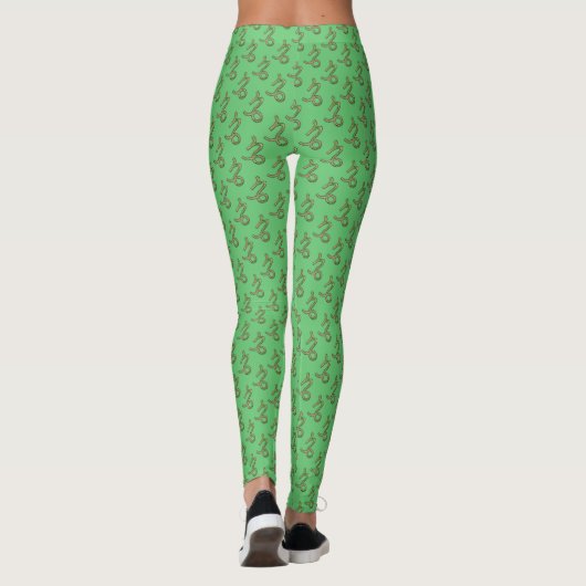 Capricorn Zodiac Symbol Element von K Yoncich Leggings (Rückseite)