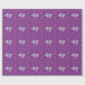 Capricorn Zodiac Symbol Fuchsia Digital Camouflage Geschenkpapier (Flach)