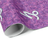 Capricorn Zodiac Symbol Fuchsia Digital Camouflage Geschenkpapier (Rolleneckpunkt)