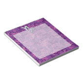 Capricorn Zodiac Symbol Fuchsia Digital Camouflage Notizblock (angewinkelt)