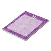 Capricorn Zodiac Symbol Fuchsia Digital Camouflage Notizblock (Rotiert)